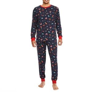 Member's Mark Men's Holiday Family Sleep Long Sleeve & Pant Pajama Set Large